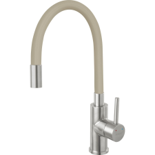 Ferro Zumba BZA4PSS Rozsdamentes Acél Csaptelep - Flexibilis Kifolyócsővel, Bézs (BZA4PSS) csaptelep