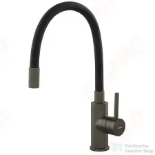 Ferro Zumba konyhai csaptelep flexibilis kifolyócsővel, gun metal BZA4BSSGM (BZA4BSSGM) csaptelep