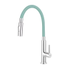 Ferro Zumba Slim 2F konyhai csaptelep menta színű, flexibilis kifolyóval