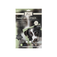  Fess számok szerint, 33,5x23,8 cm, kutya kreatív és készségfejlesztő