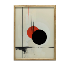 FESTÉS VÁSZONRA KONTRASZT KÖRÖK PREMIUM VÁSZON KERET NÉLKÜL 70x100 grafika, keretezett kép