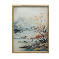  FESTÉS VÁSZONRA NYUGATÁS PASZTELL VÁSZON KERET NÉLKÜL VÁSZON 50x70 CM grafika, keretezett kép