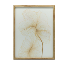  FESTÉS VÁSZRA KÉNYES VIRÁGOKRA KERET NÉLKÜLI VONALBAN 70X100 CM grafika, keretezett kép