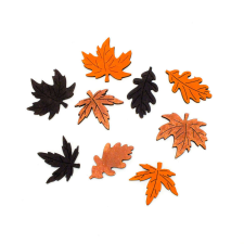  Festett őszi fa levelek 3,5cm 9db/cs dekorációs kellék
