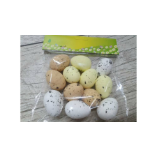  Festett polisztirol tojás vegyes színekben 4x3 cm 12 db / csomag dekorációs kellék