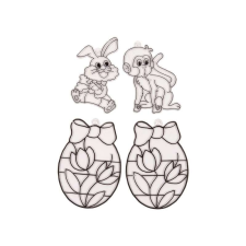  Festhető ablakdísz sablonkészlet kreatív és készségfejlesztő