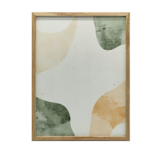 FESTMÉNY VÁSZONRA ABSZTRAKT SZÍNHULLÁM A NAPPALIBA 30x40 CM grafika, keretezett kép