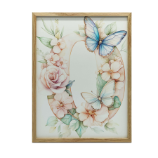  FESTMÉNY VÁSZONRA LETTER O ROUND MAGIC 50x70 CM KERET NÉLKÜL VÁSZON grafika, keretezett kép