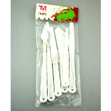  Festőkés szett, műanyag, 6db-os dekorációs kellék