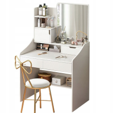  FÉSÜLKÖDŐASZTAL TÜKÖRREL FEHÉR SMINK GLAMOUR FIÓKOKKAL SKANDINÁV MODERN bútor
