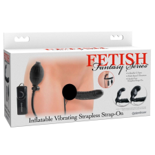 Fetish Penetrix Strap-on - pánt nélküli felcsatolható vibrátor (fekete) felcsatolható eszközök