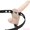 FETISH SUBMISSIVE HARNESS FETISH SUBMISSIVE HAFELCSATOLHATÓS - DUPLA BEHATOLÁS NATÚR FELCSATOLHATÓ VIBRÁTOR