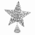FH hely Csillag alakú karácsonyfa csúcsdísz / 25 cm - ezüst
