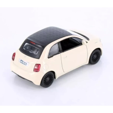  Fiat 500e törtfehér hátrahúzós autó 1:28 makett