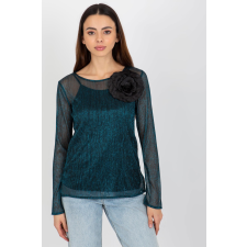 FiatalDivat 2 darabos elegáns blúz szett toppal, 63554-es modell, türkiz blúz