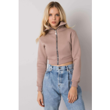 FiatalDivat Crop-top pulóver Ann cipzárral, bézs női pulóver, kardigán