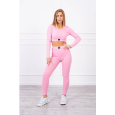 FiatalDivat Crop-top tréningruha modell 9353 élénk rózsaszín női edzőruha