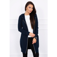 FiatalDivat Hosszabbított melegítő felső kapucnival tengerészkék női pulóver, kardigán