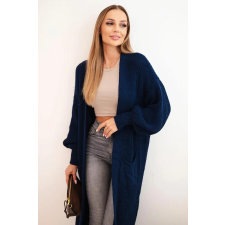 FiatalDivat Hosszú kardigán pulóver IT-8 modell világoskék női pulóver, kardigán