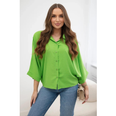 FiatalDivat Ing oversize blúz modell IT-18 világoszöld