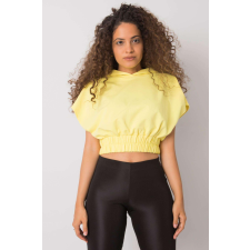 FiatalDivat Jeneen rövid kapucnis pulóver világos sárga női pulóver, kardigán