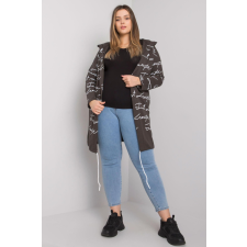 FiatalDivat Kardigán kapucnival és feliratokkal, modell 6892 színű khaki női pulóver, kardigán