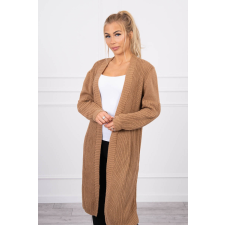 FiatalDivat Kardigán kötött szvetter modell 2019-2 camel szín női pulóver, kardigán