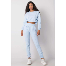 FiatalDivat Laila tréningruha szett világoskék crop-top pulóverrel