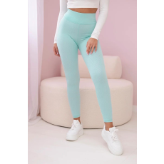 FiatalDivat Leggings bordázott anyagból modell 69186 mentol