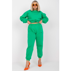 FiatalDivat Maleah Green Chunky Crop felső tréningruha