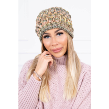 FiatalDivat Női sapka K156 kaki szín+sárga női sapka