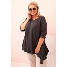 FiatalDivat Pamut oversize fodros blúz, 25196 grafit modell blúz