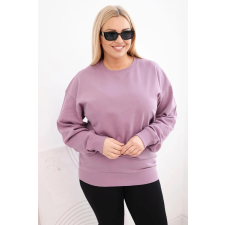 FiatalDivat Pamut oversize pulóver kerek nyakkivágással HIT04 ódon rózsaszín modell női pulóver, kardigán