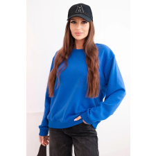 FiatalDivat Pamut pulóver kapucni nélkül HIT03 királykék női pulóver, kardigán