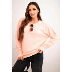 FiatalDivat Pamut pulóver kapucni nélkül HIT03 rózsaszín