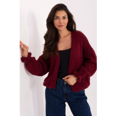 FiatalDivat Rövid kardigán pulóver 90482 bordó