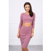 FiatalDivat Szett szoknya és crop-top modell 9084 ibolyaszínű