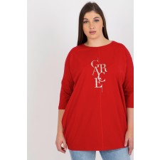 FiatalDivat Túlméretezett Grace feliratú blúz piros blúz