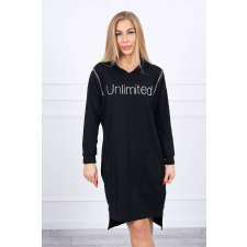 FiatalDivat Unlimited ruha zsebekkel és cipzárral modell 9190 fekete női ruha