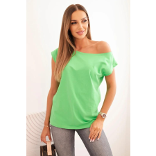 FiatalDivat Váll nélküli blúz, 69099-es modell, zöld blúz