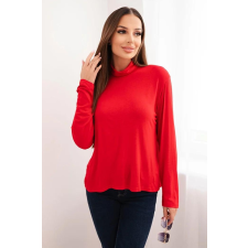 FiatalDivat Viskóz garbós, hosszú ujjú blúz IT110 modell piros színben blúz