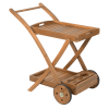 Fieldmann zsúrkocsi FDZN 4050-T 80x50x86cm fa kétszintes