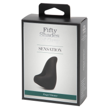 Fifty Shades of Grey A szürke ötven árnyalta - Sensation Finger akkus ujjvibrátor (fekete) vibrátorok