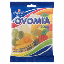  Figaro Ovomia gyümölcs ízű pektin zselé 200 g csokoládé és édesség
