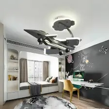  FIGHTER LED csillár, 100W, Hideg/Meleg/Semleges fény, Ezüst világítás
