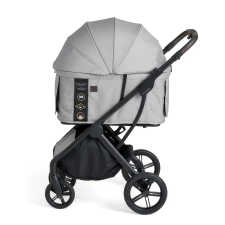  FIKAGO Macska / kutya babakocsi AGILE2 Soft Grey szállítóbox, fekhely kutyáknak