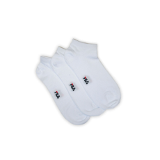 Fila Fila unisex mercerizált titokzokni - 3 pár/csomag - pamut titokzokni - fehér - 39-42