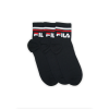 Fila Fila unisex pamut zokni - rövid állású zokni - bordázott szár - 3 pár - sötétkék - 43-46
