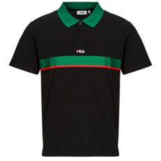 Fila Rövid ujjú galléros pólók SAGANO RELAXED TAPED POLO SHIRT Fekete EU M