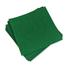 Filc lapok zöld 25x25cm 10db/csom méteráru